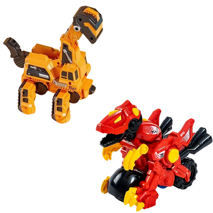Dinosaur car toy in robot mode, a cool action figure for young children 4-5