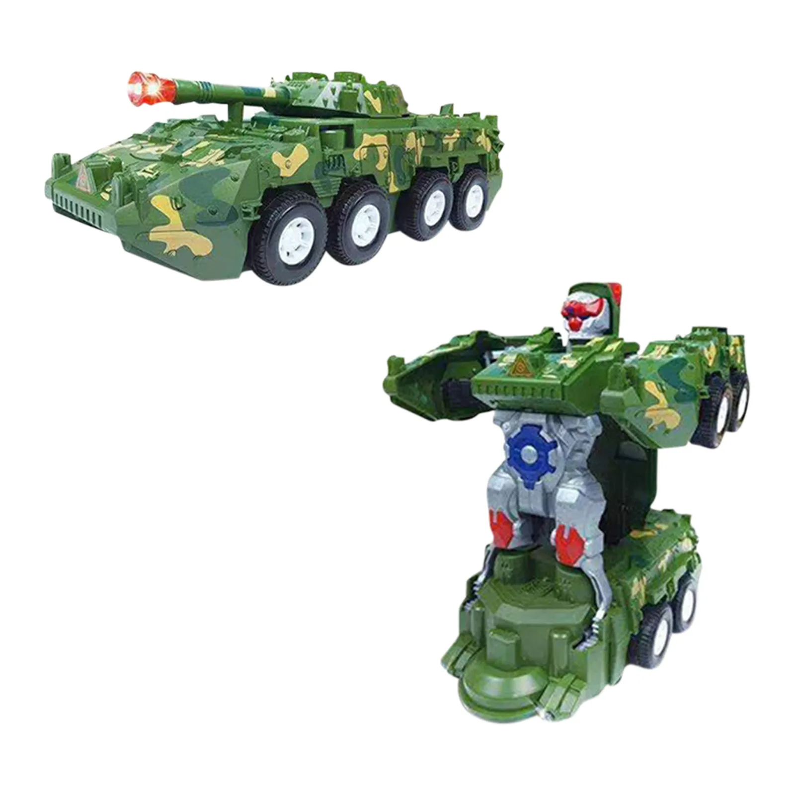 Transforming robot in action figure pose, a dynamic boys' and girls' toy