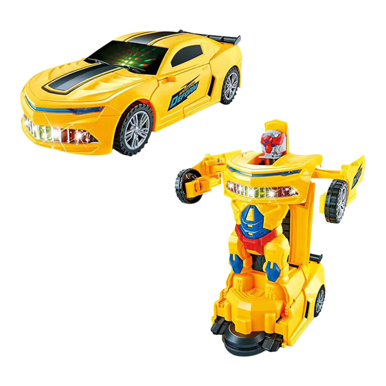 Packaging for the kids' transforming robot toy car with obstacle detection