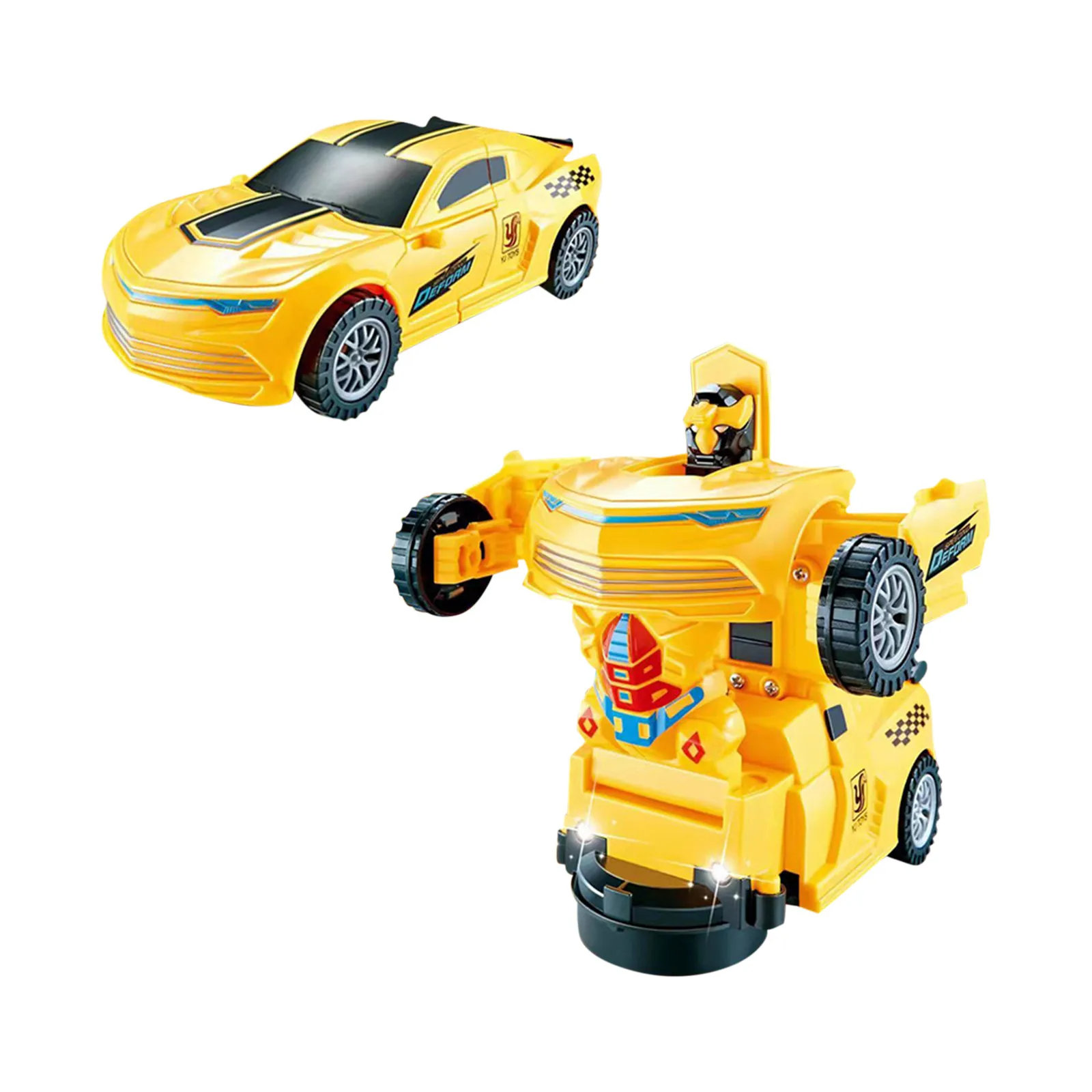 Robot toy car detecting an obstacle, illustrating its smart avoidance feature