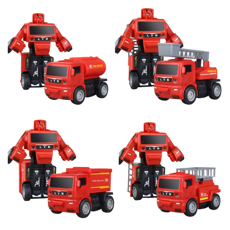 Durable transforming toy truck robot, ideal for imaginative play for children