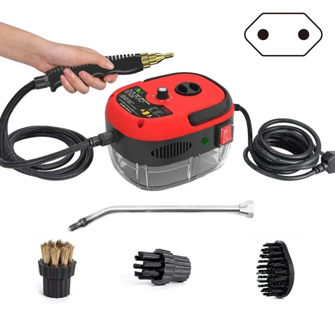 Chemical-free home steam cleaner with 6 settings, perfect for kitchen and deep cleaning tasks.