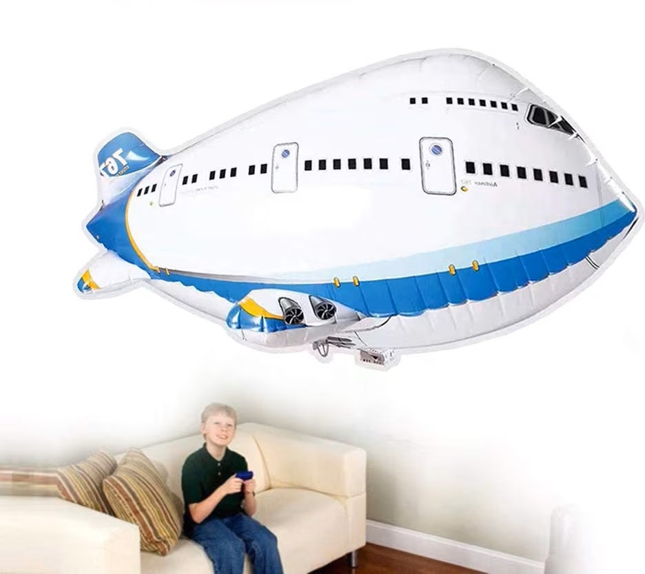 Kids' remote control flying airplane balloon, great party decor and educational gift