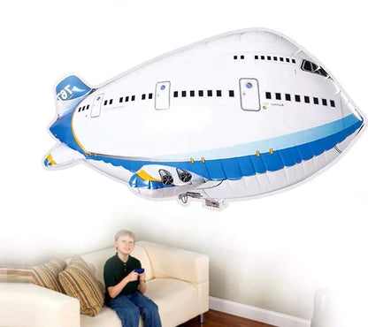 Kids' remote control flying airplane balloon, great party decor and educational gift