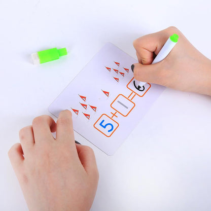 Alphabet learning cards set, a fun educational toy for developing kids' math and word skills