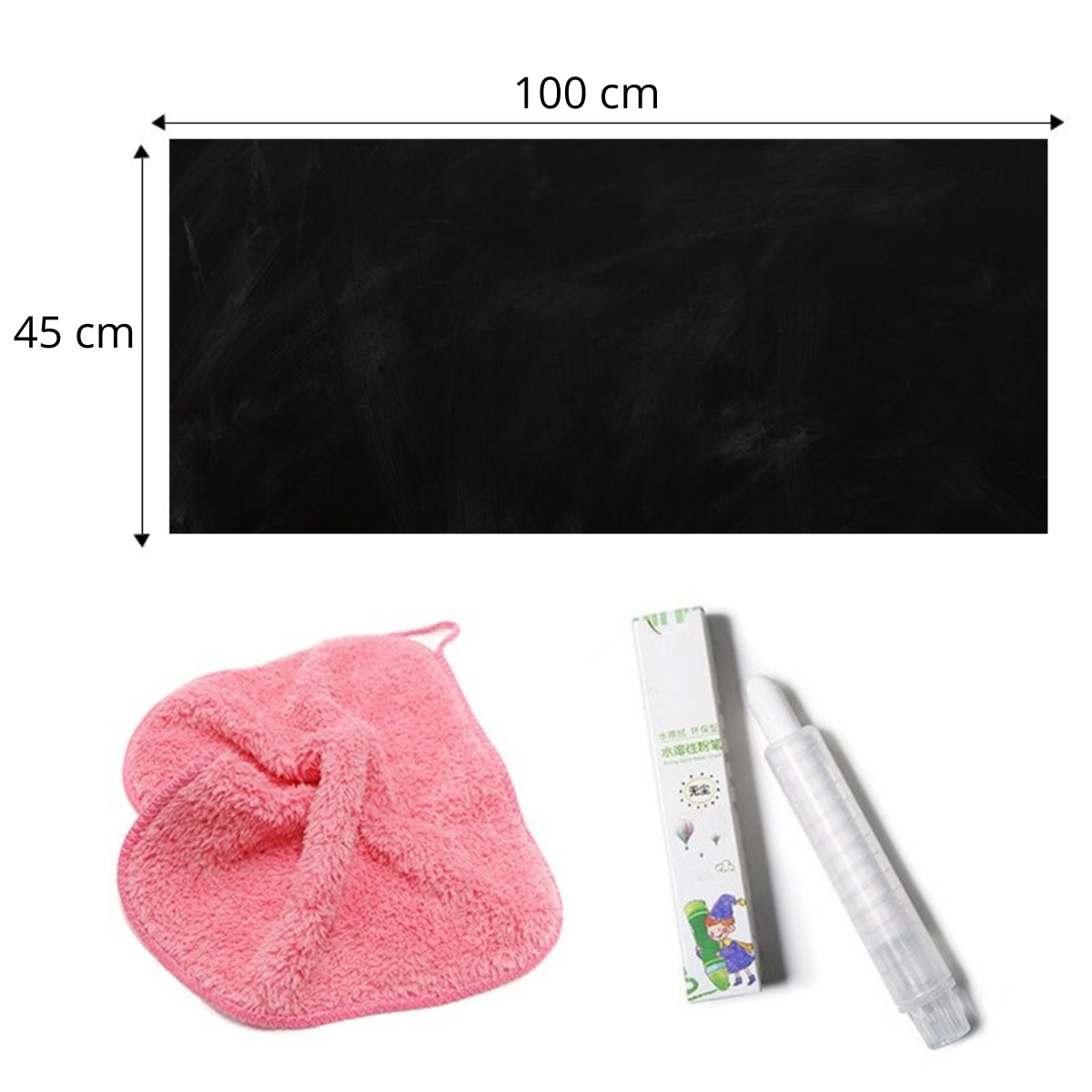 Removable chalkboard wallpaper for playroom, great for kids' drawing & learning