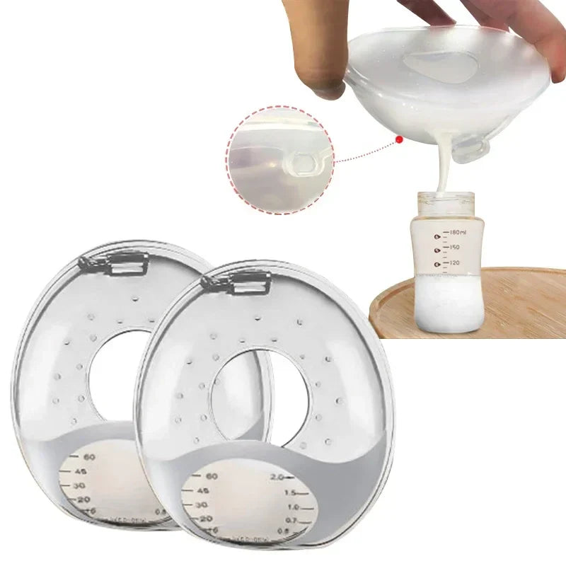 Reusable silica gel breastmilk collector for nursing moms, BPA free, eco-friendly
