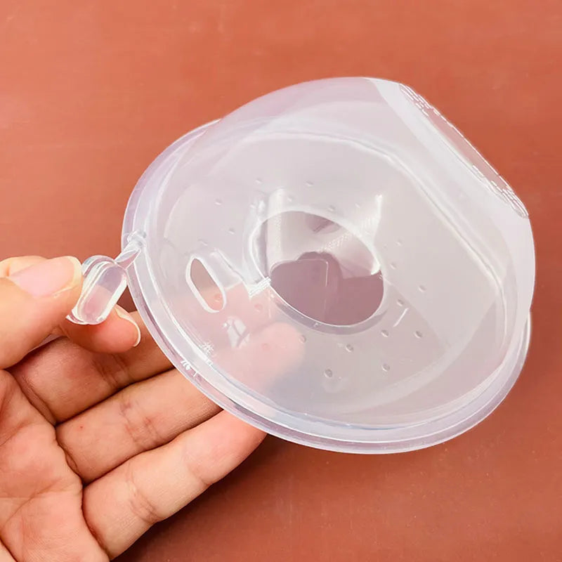 Three reusable silica gel breastmilk collectors, essential breastfeeding accessories