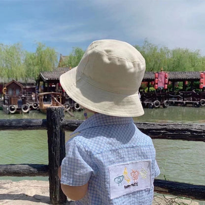 Adorable toddler sun hat, reversible cotton for ultimate UV protection during summer play