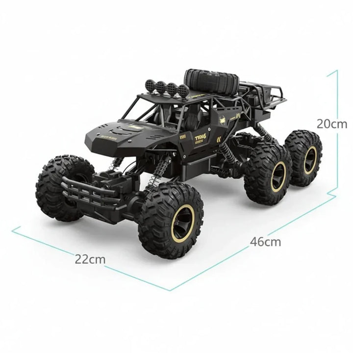Exciting ROCKSTRIKER 6x6 RC truck, the ultimate all-terrain adventure vehicle for enthusiasts.