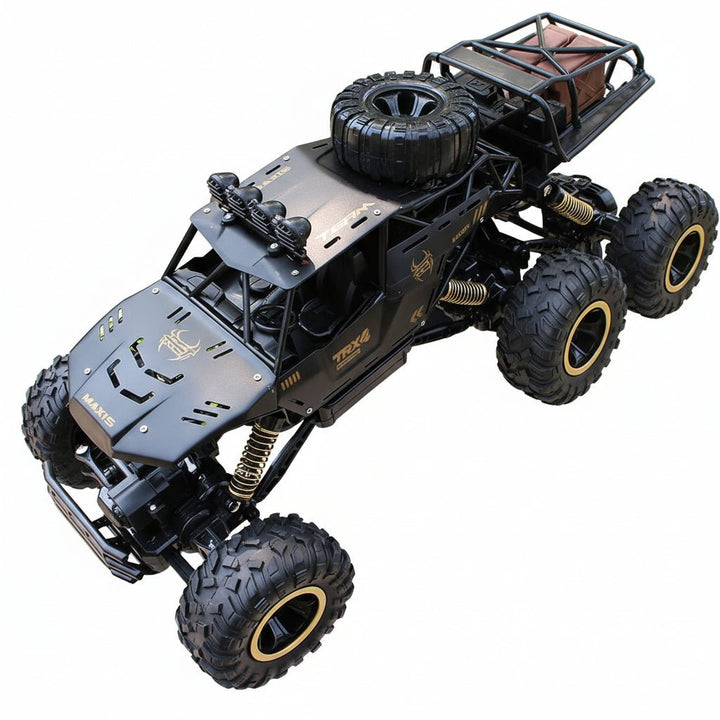 Remote control ROCKSTRIKER 6x6 RC truck, an ultimate off-road toy ready for action.