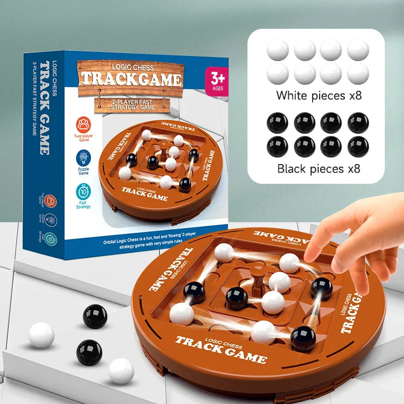 Close-up of the rotating 4-In-A-Row game board, highlighting disc placement mechanism.