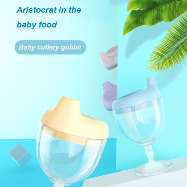 Colorful Kids' Royal Goblet Sippy Bottle, making feeding fun and mess-free for your little one.