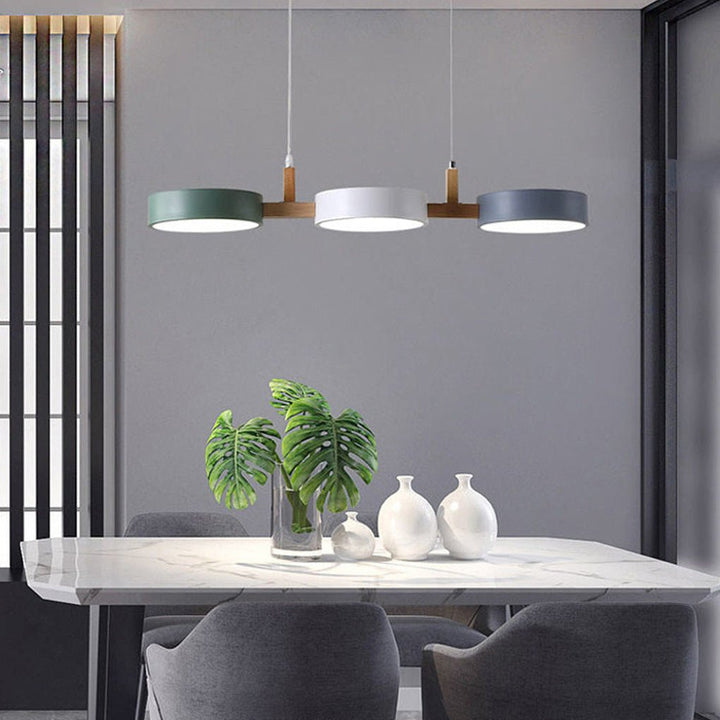 Dimmable LED Scandinavian pendant light, adjustable glow for perfect ambient home lighting.