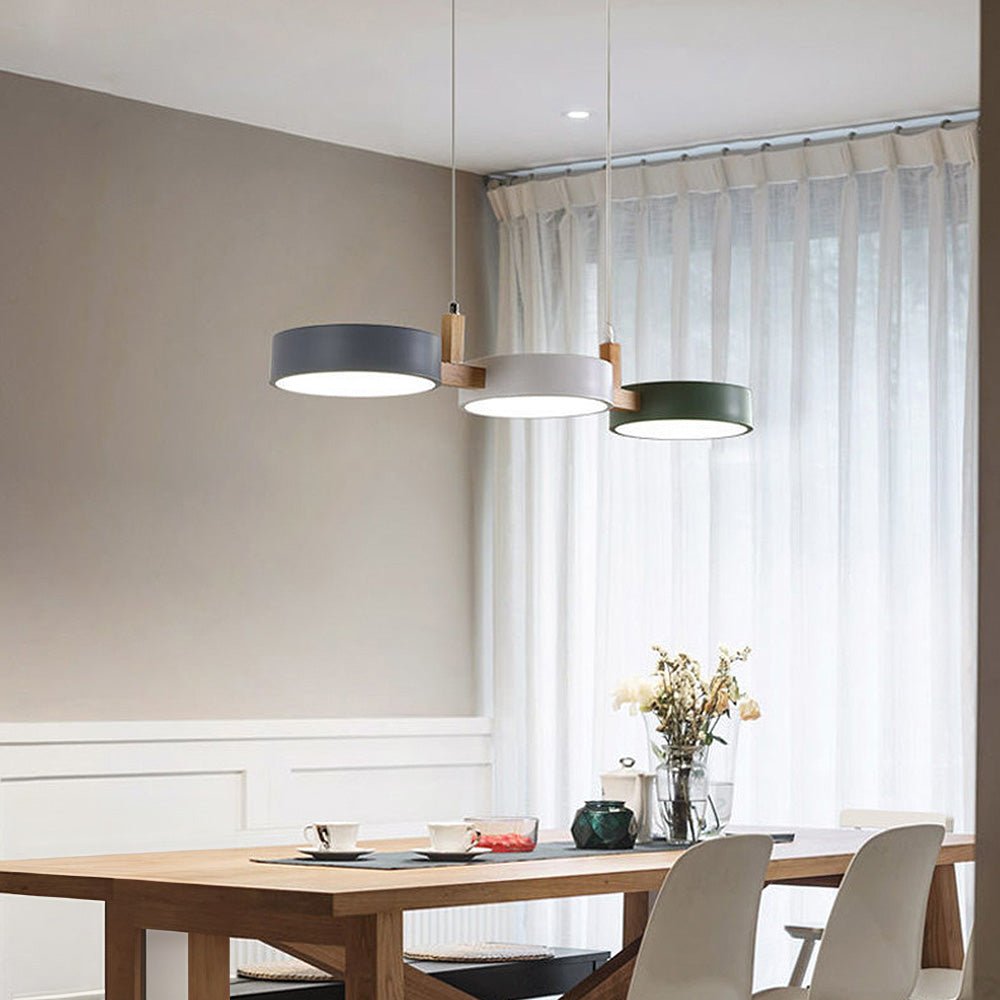 Adjustable brightness Scandinavian LED pendant lamp, perfect for task or ambient lighting needs.
