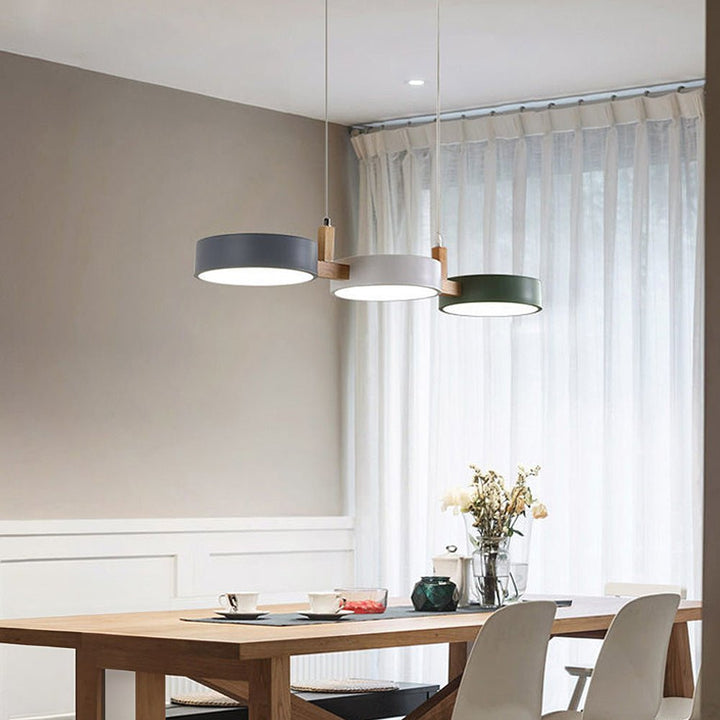 Adjustable brightness Scandinavian LED pendant lamp, perfect for task or ambient lighting needs.