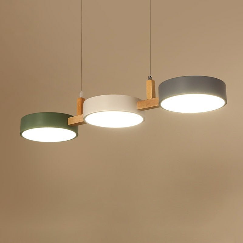 Clean-lined Scandinavian LED pendant light, a modern ceiling fixture for minimalist interior design.