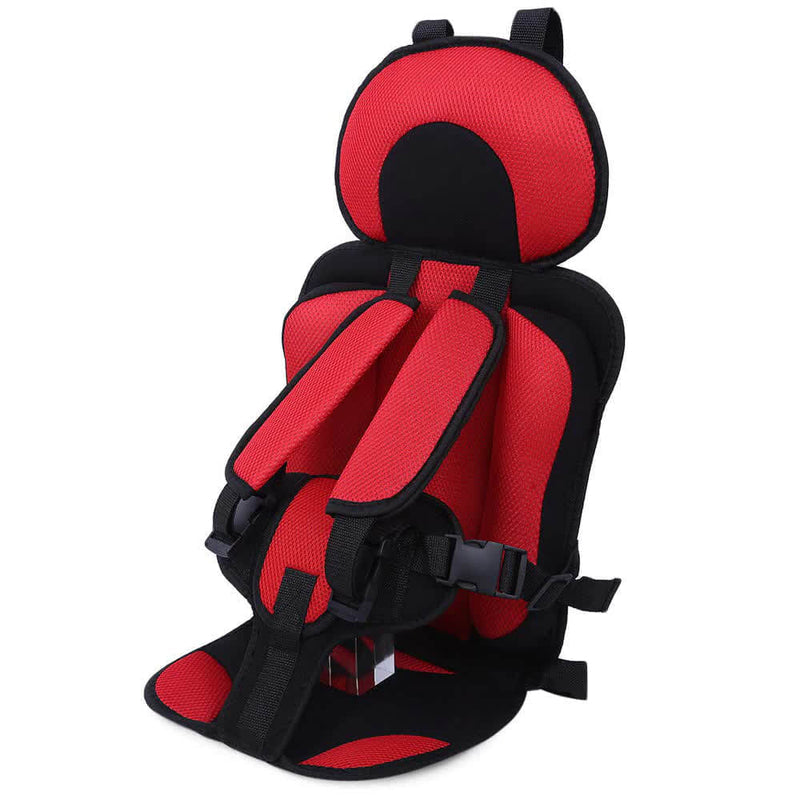 Secure child car seat booster with safety harness, ensuring maximum protection for kids during car travel.