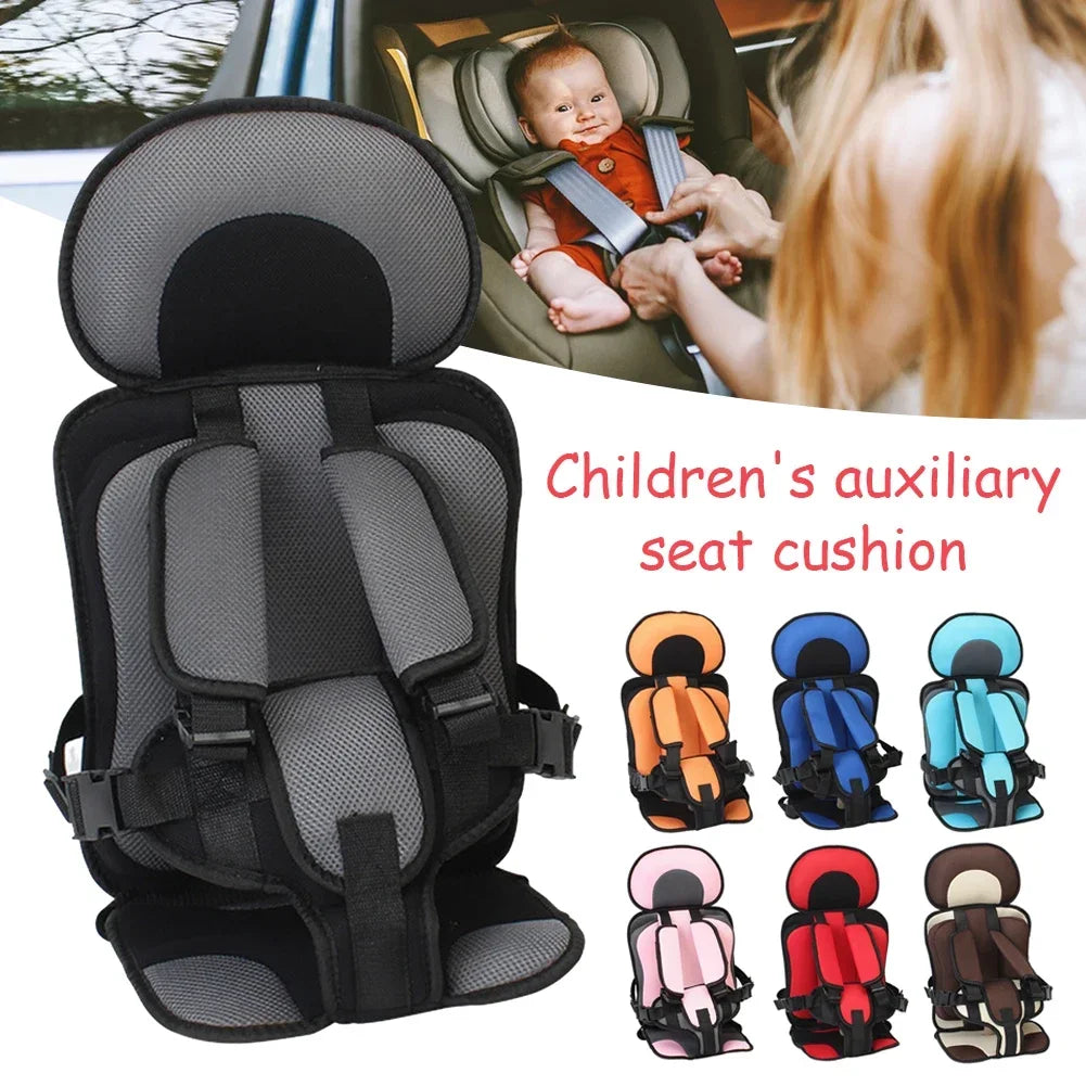 Secure baby and toddler car seat booster featuring a strong safety harness and universal fit for any vehicle.