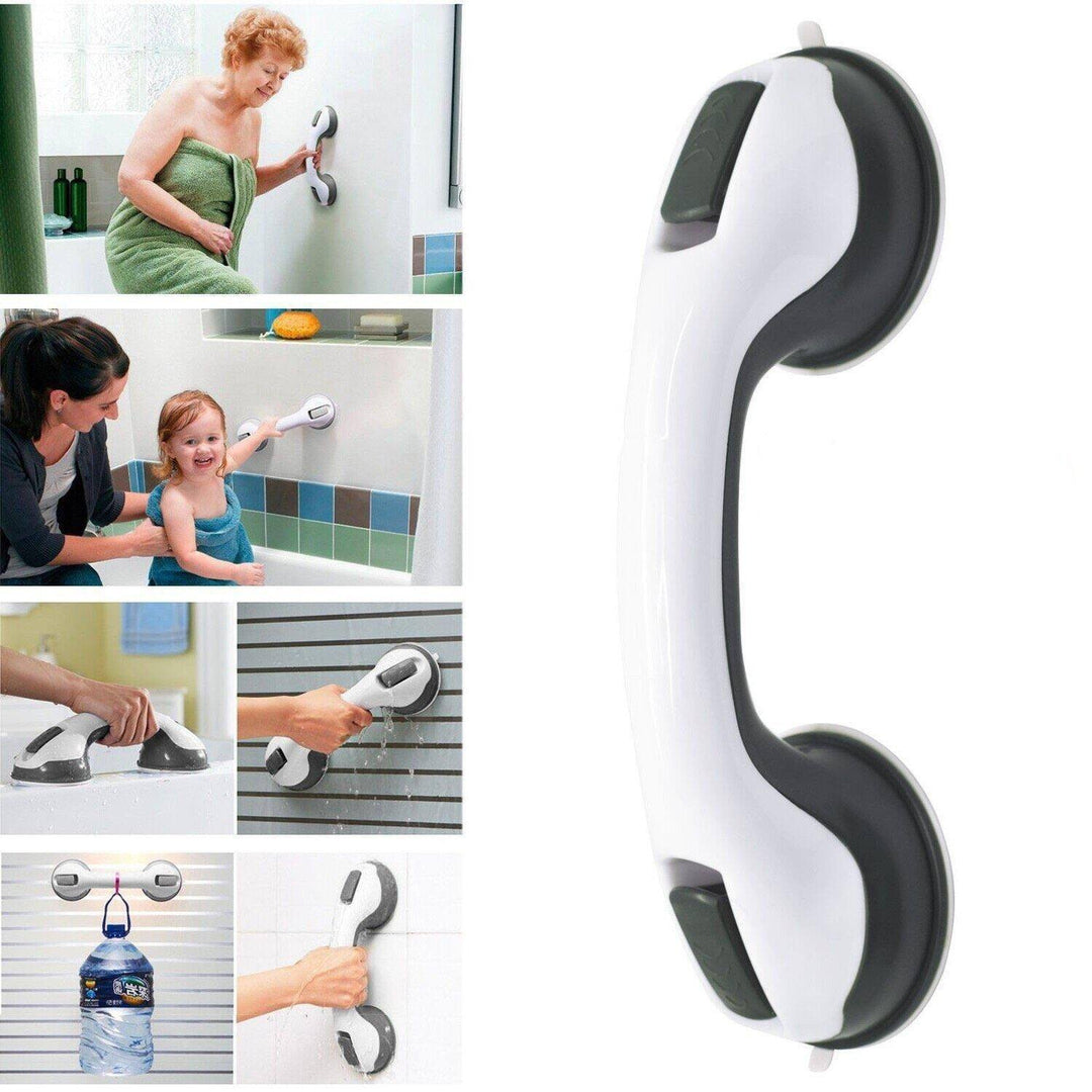 SecureGrip Non-Slip Bath & Shower Safety Handrail; easy-install grab bar for elderly care & mobility.