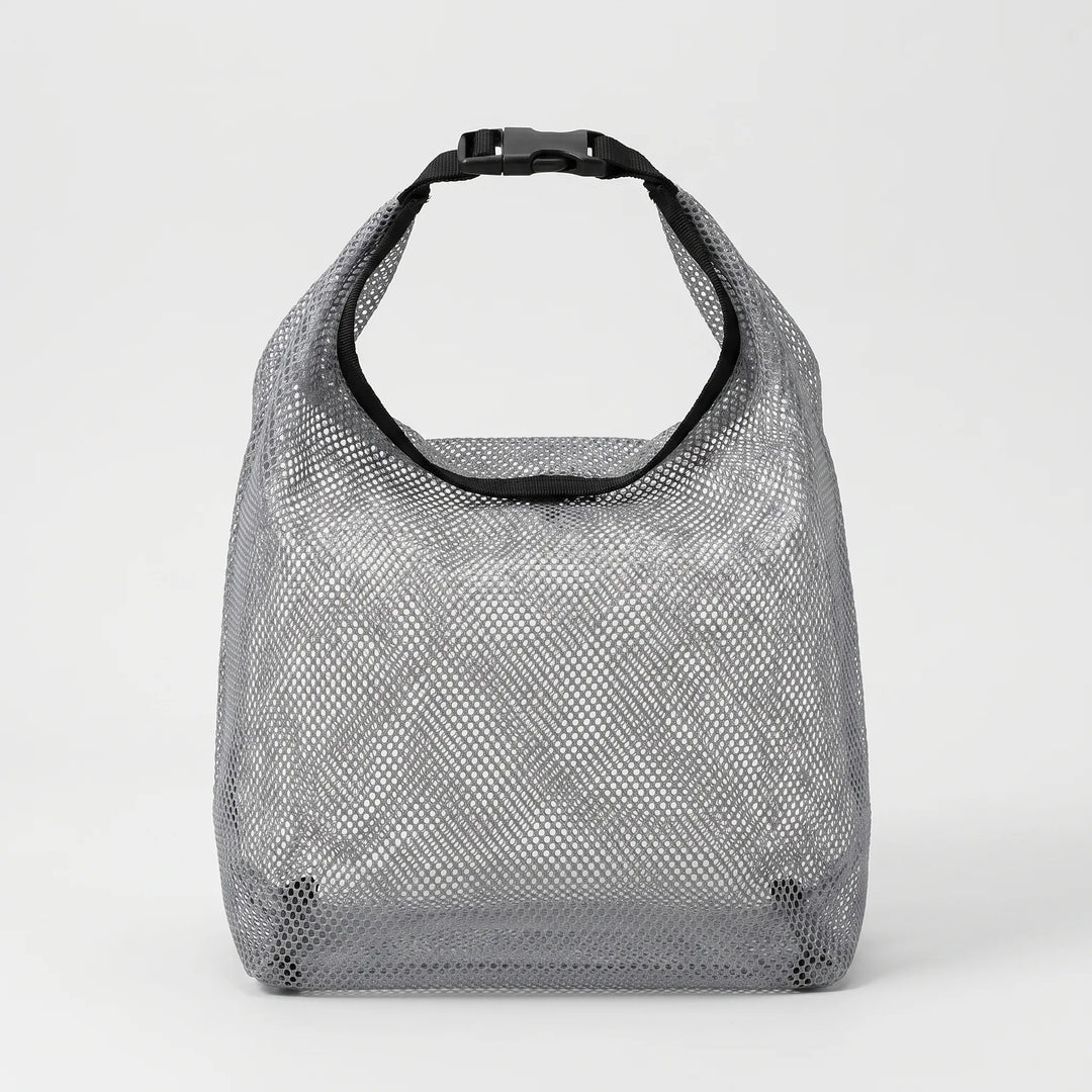 Durable semi-transparent travel bag, a clear organizer for quick access to your toiletries and cosmetic essentials.
