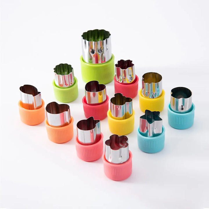 Eco-friendly kitchen tools: mini fruit and vegetable cutters for creative kids' snacks