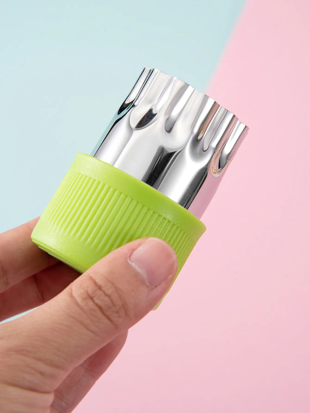 Twelve pieces of mini cutters for vegetables, ideal for playful kids' snacks