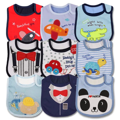 Stylish bandana bibs for baby boys and girls, waterproof and made for comfortable feeding
