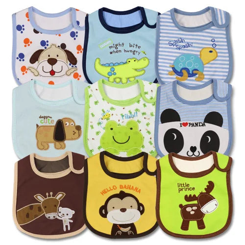 Waterproof baby bibs set in a gift box, ideal baby shower gift for new parents
