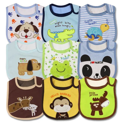 Waterproof baby bibs set in a gift box, ideal baby shower gift for new parents