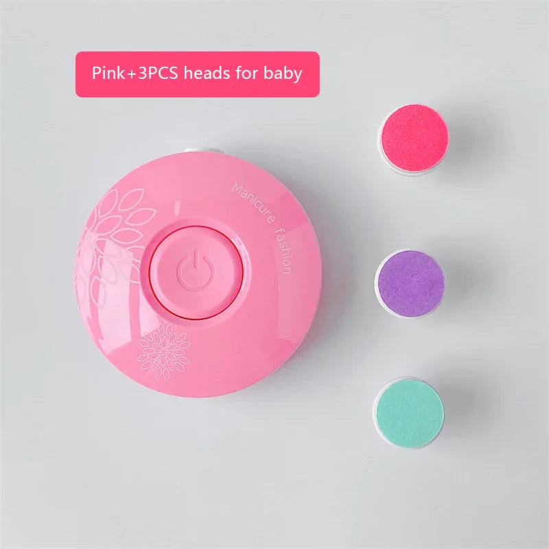 Safe and efficient electric baby nail trimmer, dinosaur egg design, for delicate infant nails