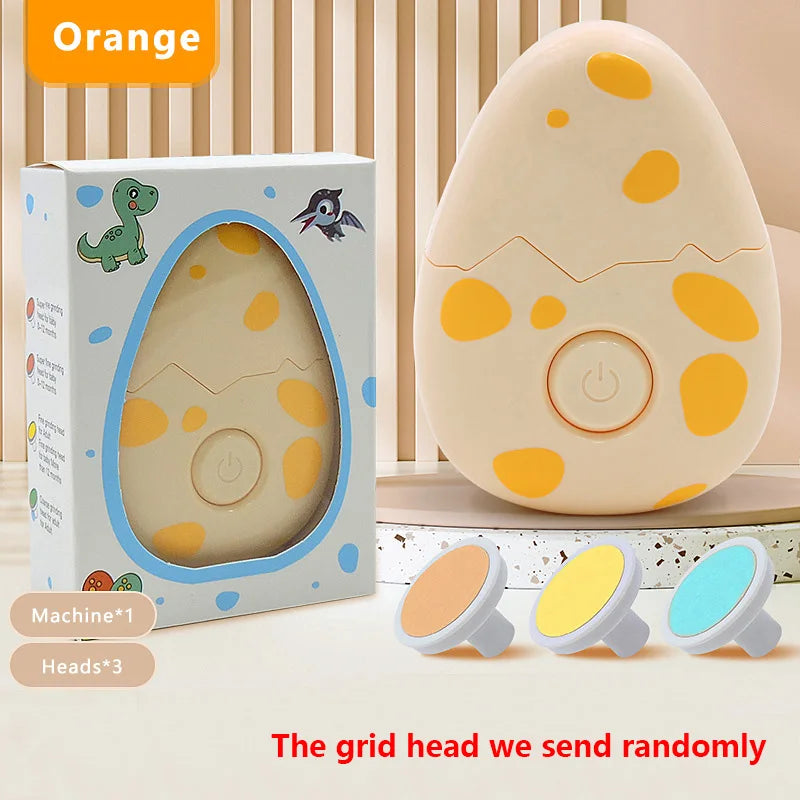 Different grinding heads for the dinosaur egg electric baby nail file, varying grits