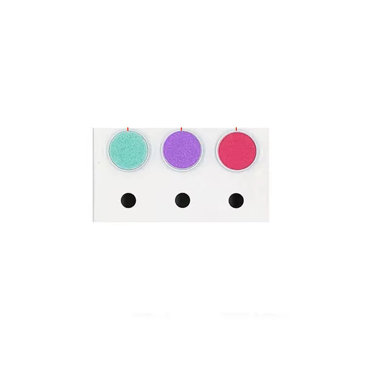 Multiple color options for the silent electric baby nail trimmer in dinosaur egg motif