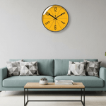 Black frame with orange-colored dial