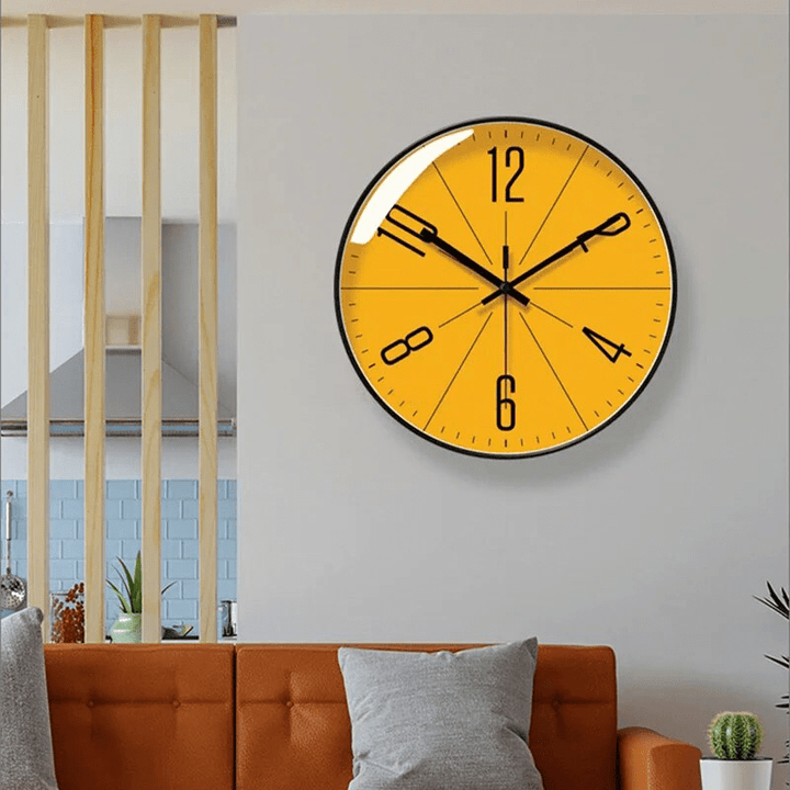 Minimalist Nordic wall clock, scandi style accent for modern living space decor.