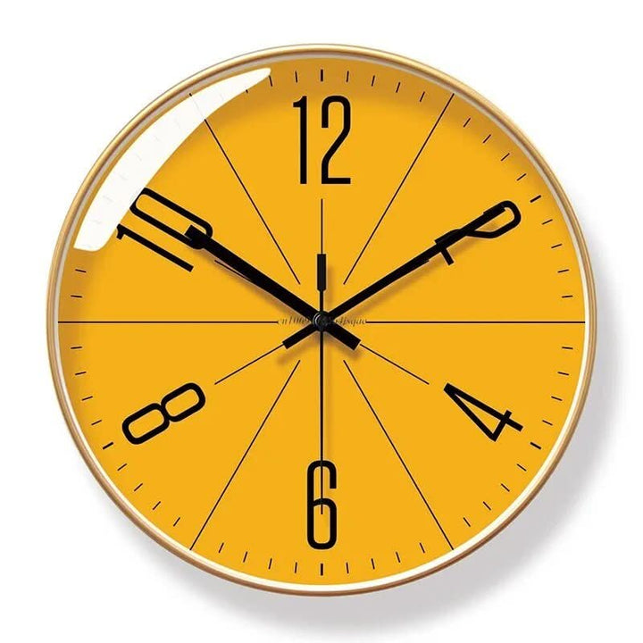 Elegant modern wall clock, silent operation, ideal for any contemporary home decor.