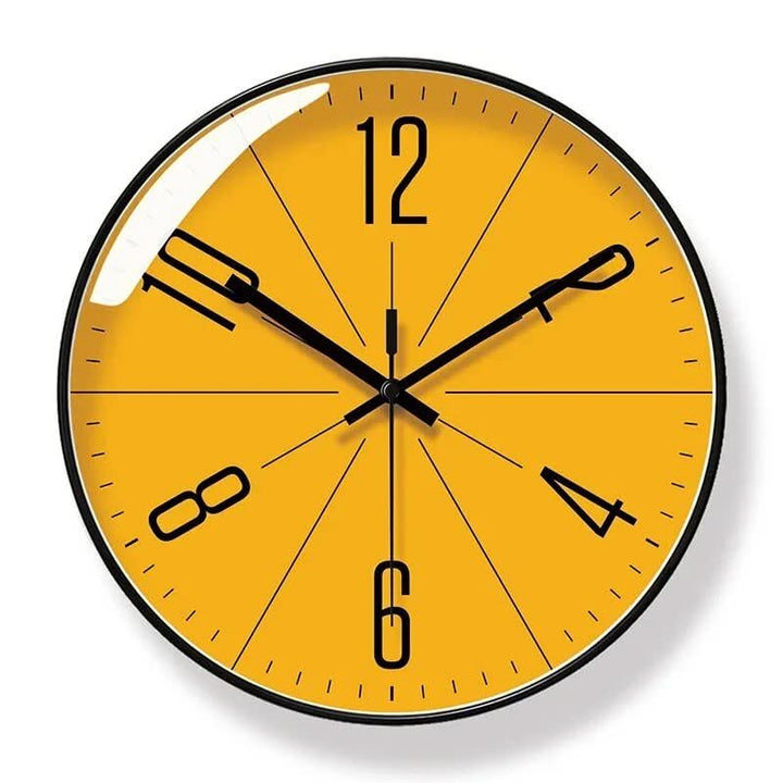 Precise, silent wall clock in modern Nordic style, great for minimalist home offices.