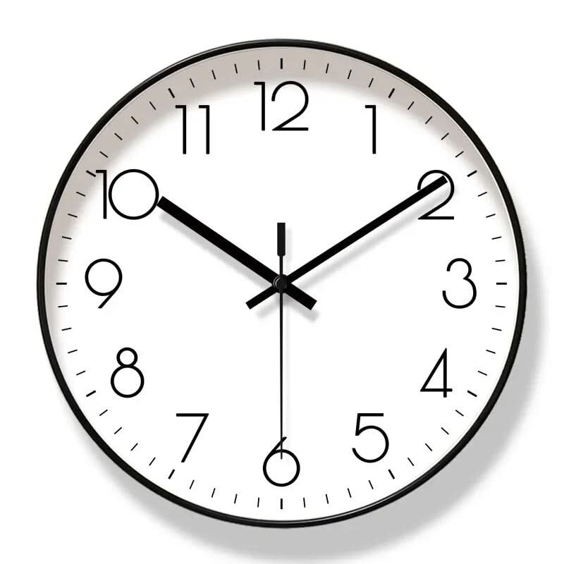 Modern minimalist Nordic wall clock, silent, precise, and stylish for home decor.