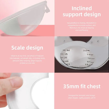 BPA-free silicone breast milk saver, safe and effective for collecting precious breastmilk.