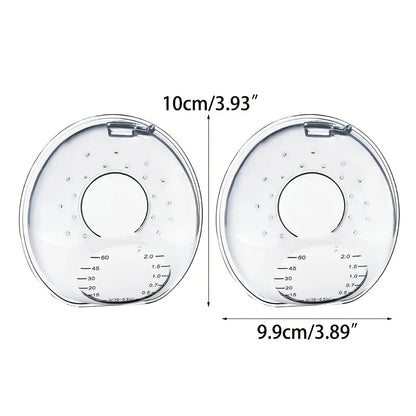 Portable silicone breast milk collector, essential for new moms, convenient for travel and home use.