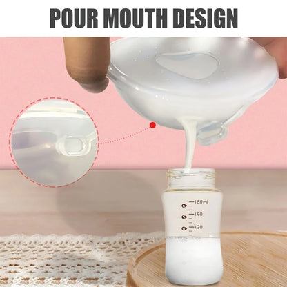 Ergonomic silicone breast pump accessory, designed for comfortable and efficient milk collection.