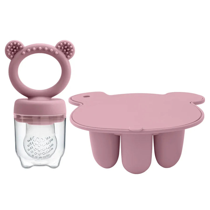 Flexible silicone baby popsicle mold for healthy, homemade frozen snacks. BPA-free, easy to use & clean.