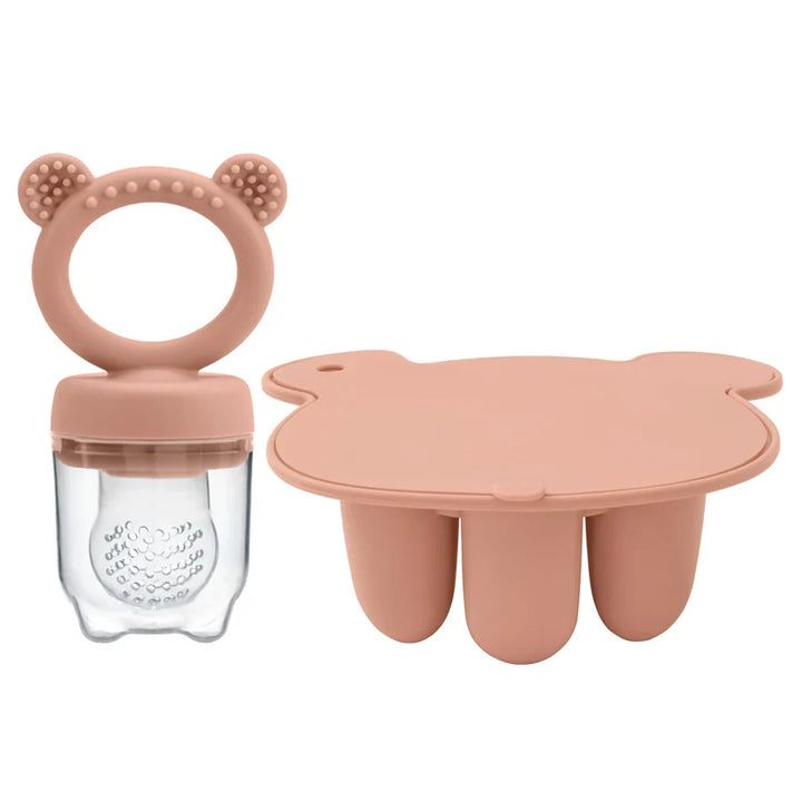 Make healthy homemade baby ice cream pops with this silicone mold. Perfect for teething & weaning snacks.