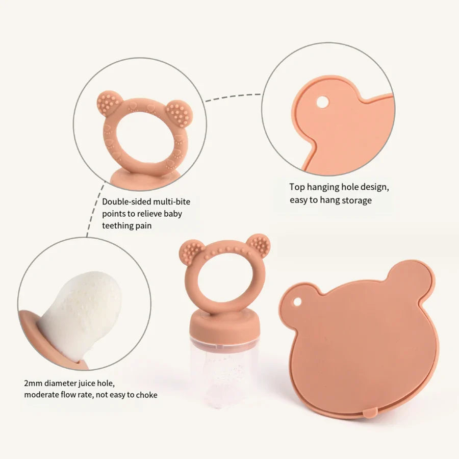 Toddler-friendly silicone mold for ice cream pops. Make healthy, homemade frozen treats for baby feeding.