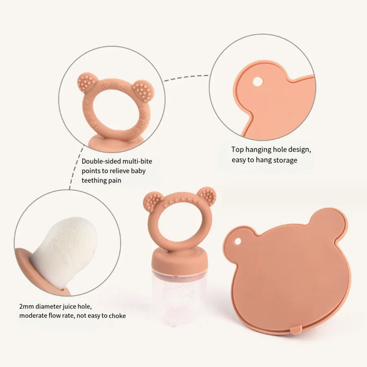 Toddler-friendly silicone mold for ice cream pops. Make healthy, homemade frozen treats for baby feeding.
