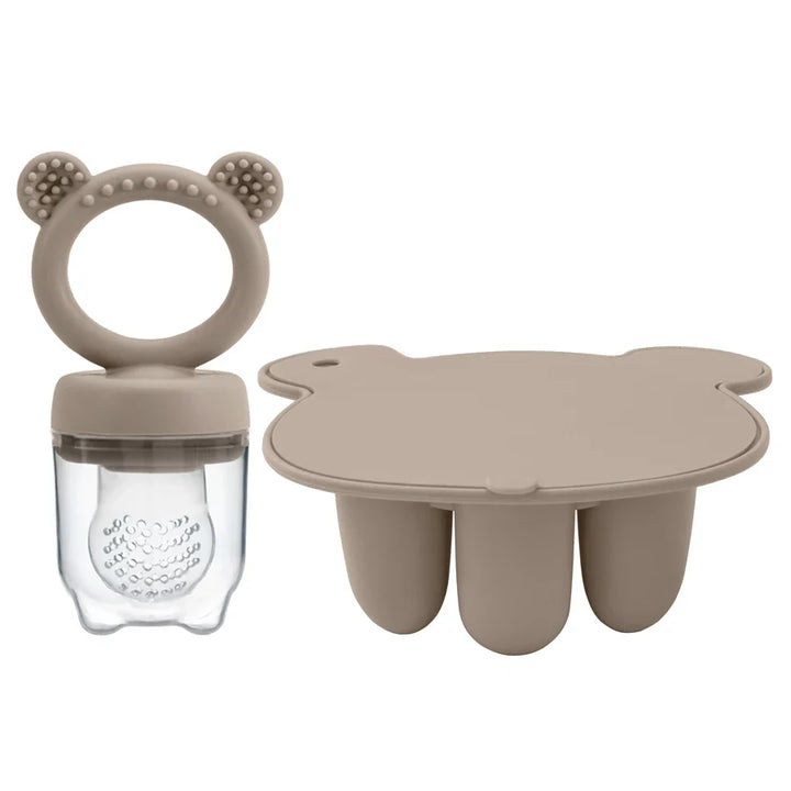 Durable silicone mold for baby ice cream pops. Make healthy frozen desserts for toddlers, BPA-free & safe.