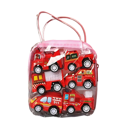 Toddler-friendly pullback toy cars, a battery-free set of six vehicles for endless fun.