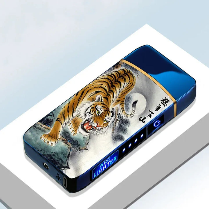 Rechargeable plasma lighter, compact & flameless. USB electric for everyday carry.