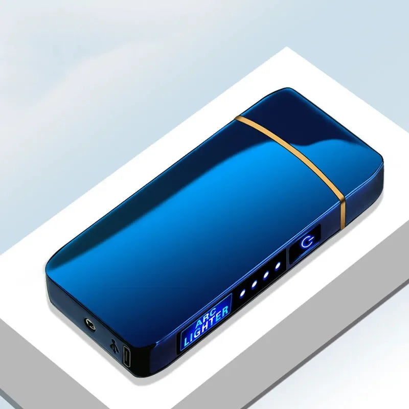 Robust metal electric lighter, windproof plasma arc technology. USB rechargeable.