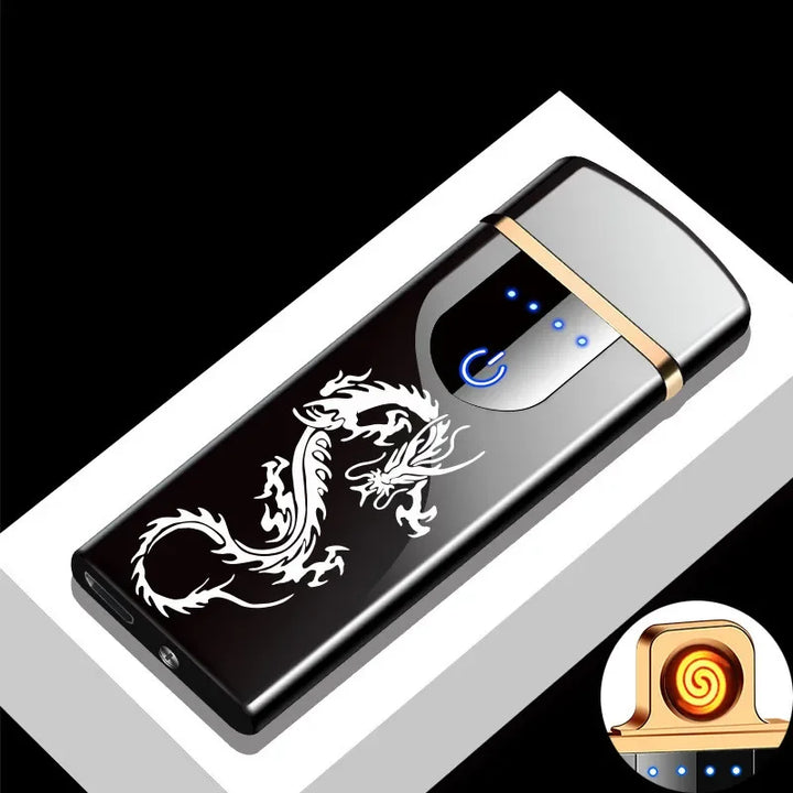 Eco-friendly plasma lighter, USB rechargeable & flameless. Stylish windproof gadget.